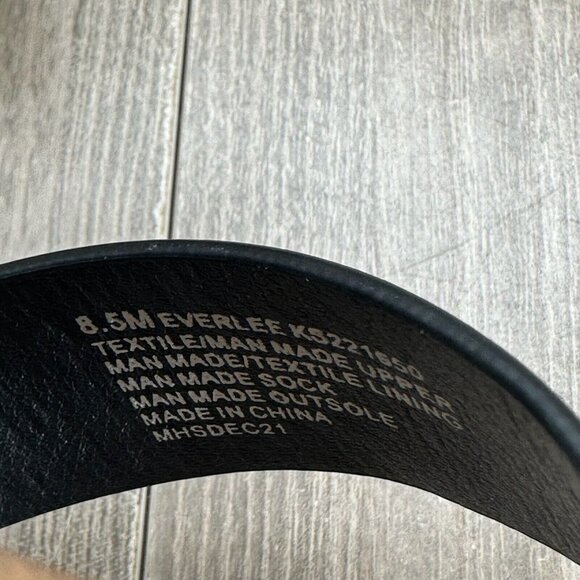 Kensie Everlee Sandals Womens Sz 8.5M Elastic Straps Open Toe Summer Wedge Black - Picture 11 of 12